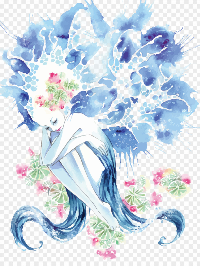 Vector Water Wizard DeviantArt Floral Design Download PNG