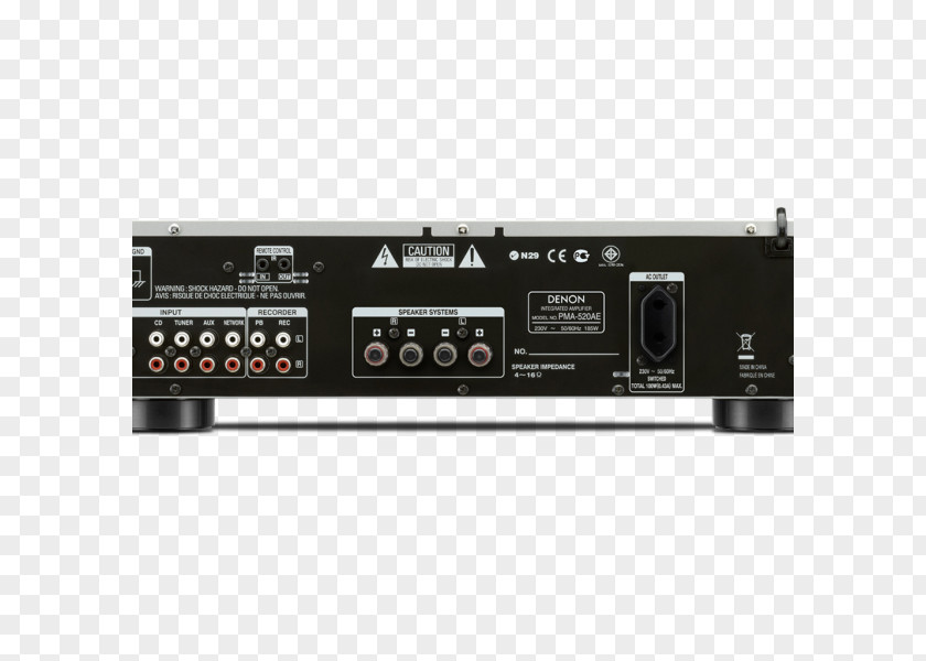 Denon PMA-520AE Amplifier Audio Power Integrated PMA 720AE PNG