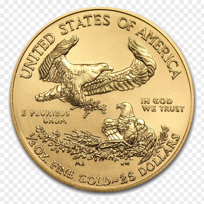 Eagle American Gold Bullion Coin Uncirculated PNG