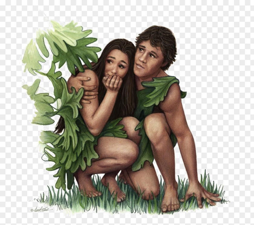 God Adam And Eve Garden Of Eden Fig Leaf Common PNG