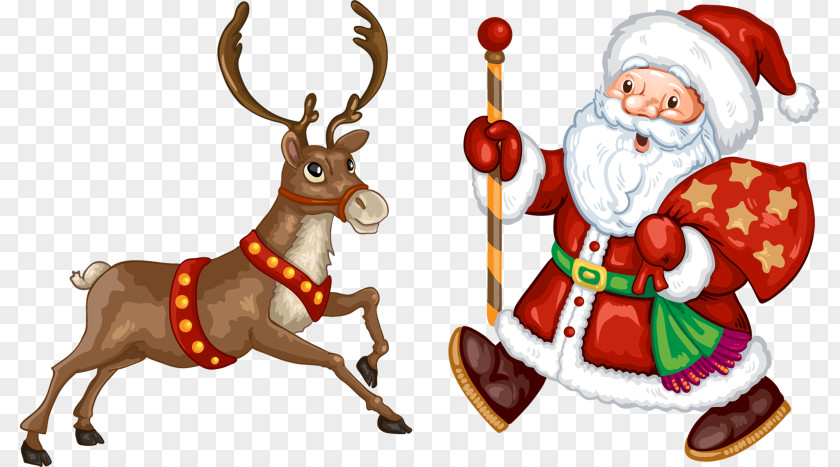 Reindeer Ded Moroz Paper Christmas Santa Claus PNG