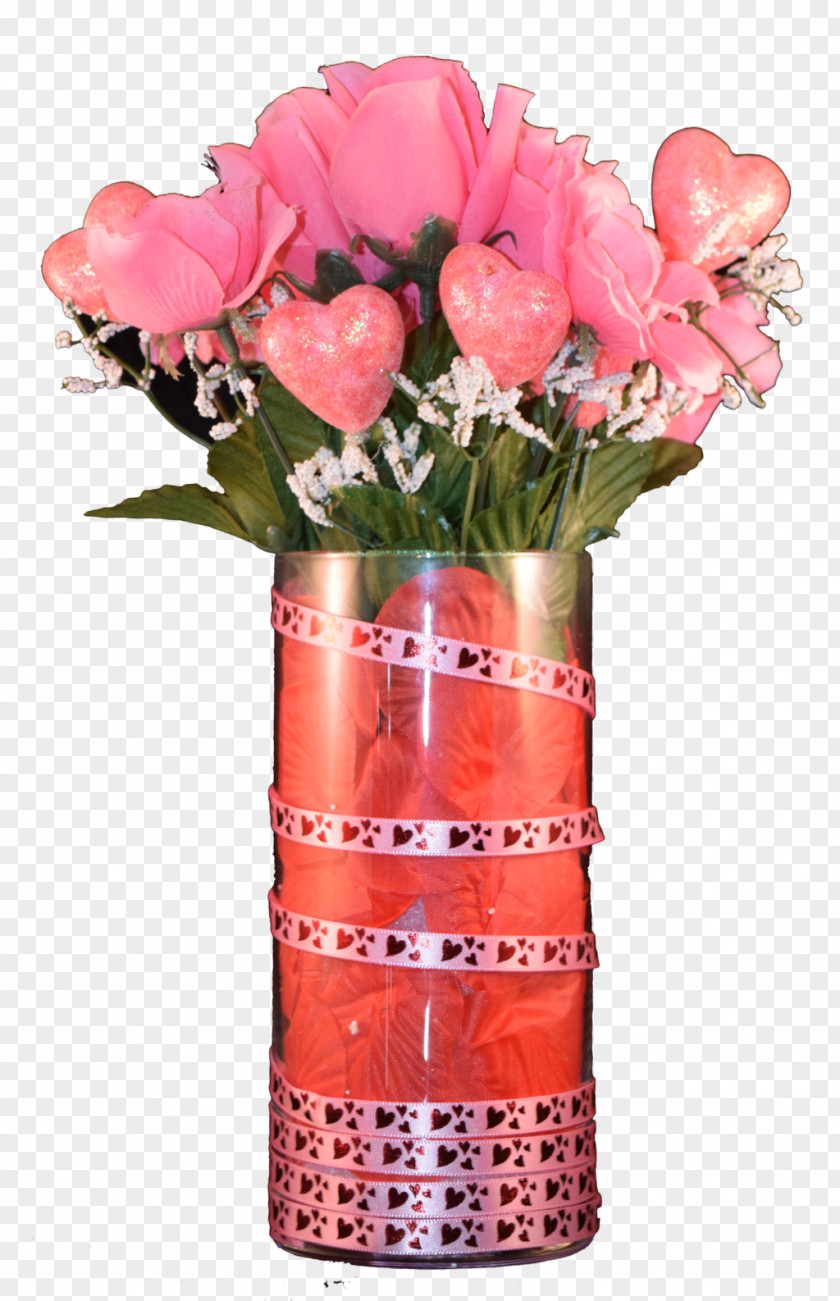 Vase Garden Roses Floral Design Cut Flowers PNG