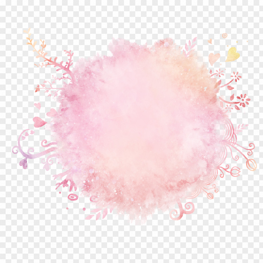 Circle Background Flower Rendering Drawing PNG