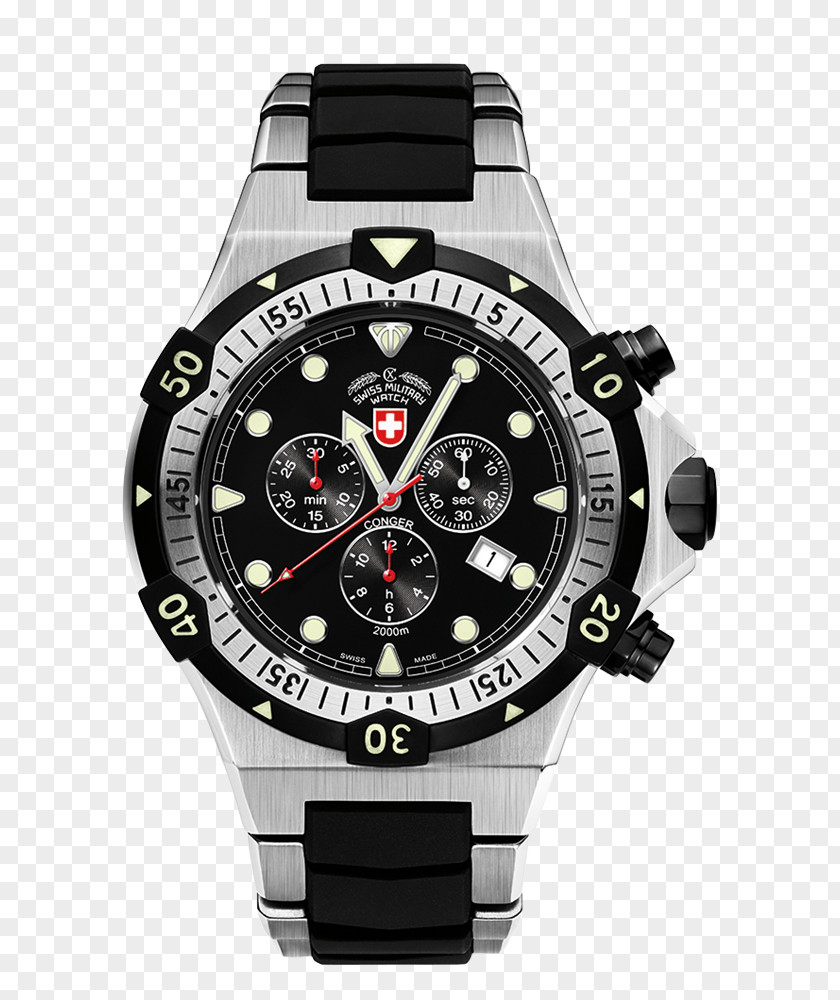 Luminous Butterfly Military Watch Chronograph Swiss Armed Forces PNG