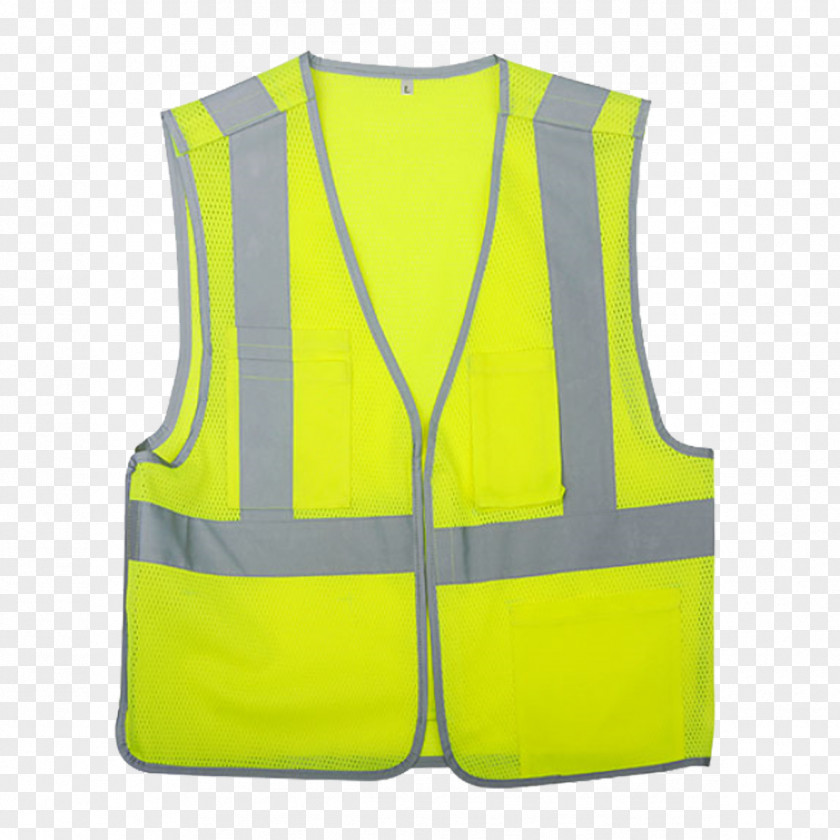 T-shirt Gilets High-visibility Clothing Sleeveless Shirt PNG