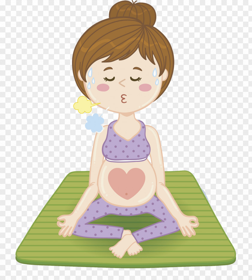 Yoga Pregnant Woman Drawing Pregnancy Clip Art PNG