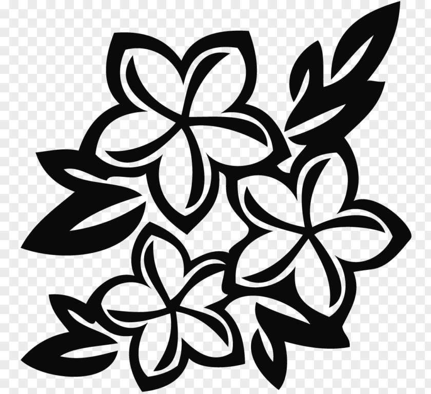 Flower Black And White Clip Art PNG