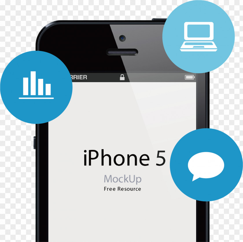 Iphone5 Phone Ppt Chart IPhone 5s Mockup IOS PNG