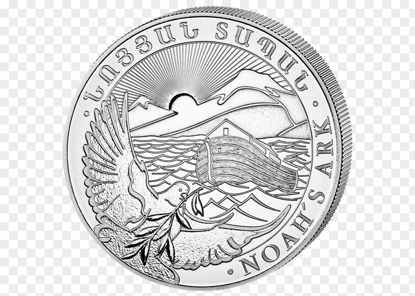 Noah Arch Silver Coin Bird Grading PNG