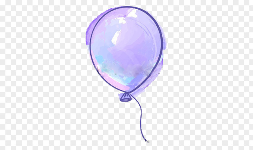 Purple Balloon Drawing PNG