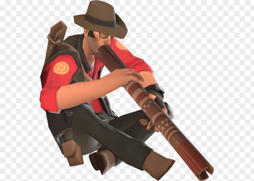 Team Fortress 2 Taunting Didgeridoo Sniper Weapon PNG