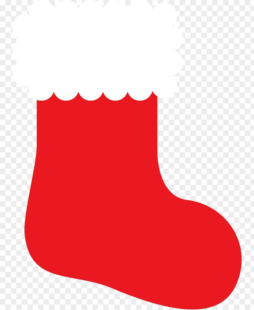 Carmine Shoe Christmas Stocking Socks PNG