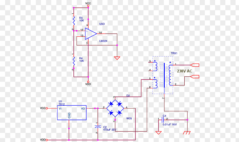 Ic Powersupply Pin Diagram Virtual Ground Operational Amplifier Electronic Circuit PNG