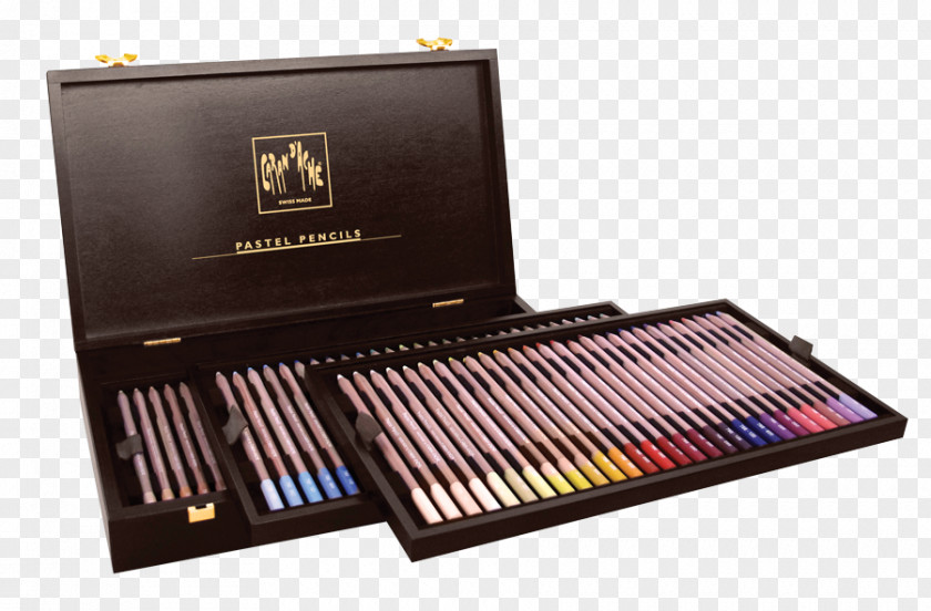 Pencil Caran D'Ache Colored Wooden Box Pastel PNG