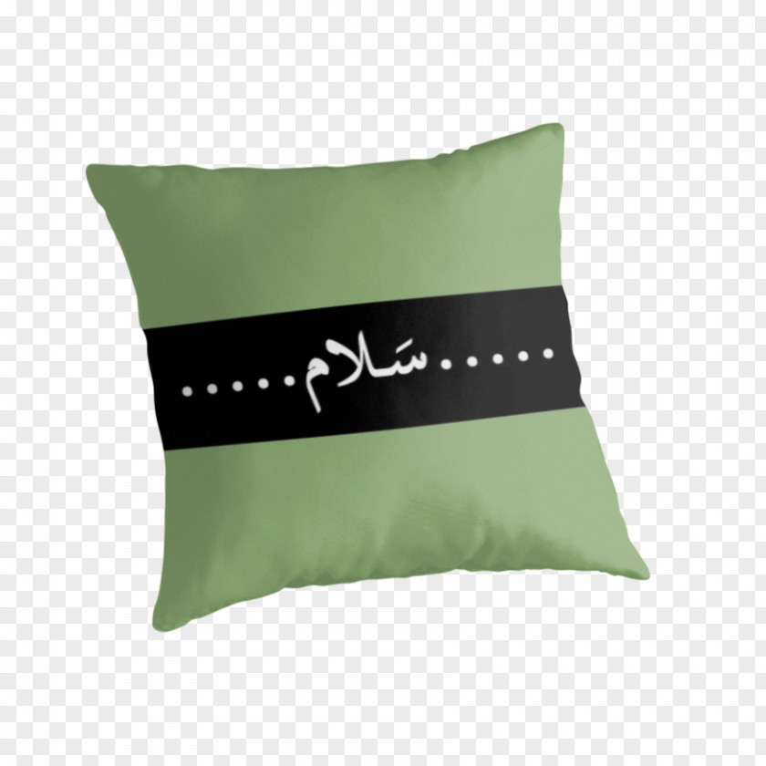 Pillow Cushion Throw Pillows Green Material PNG