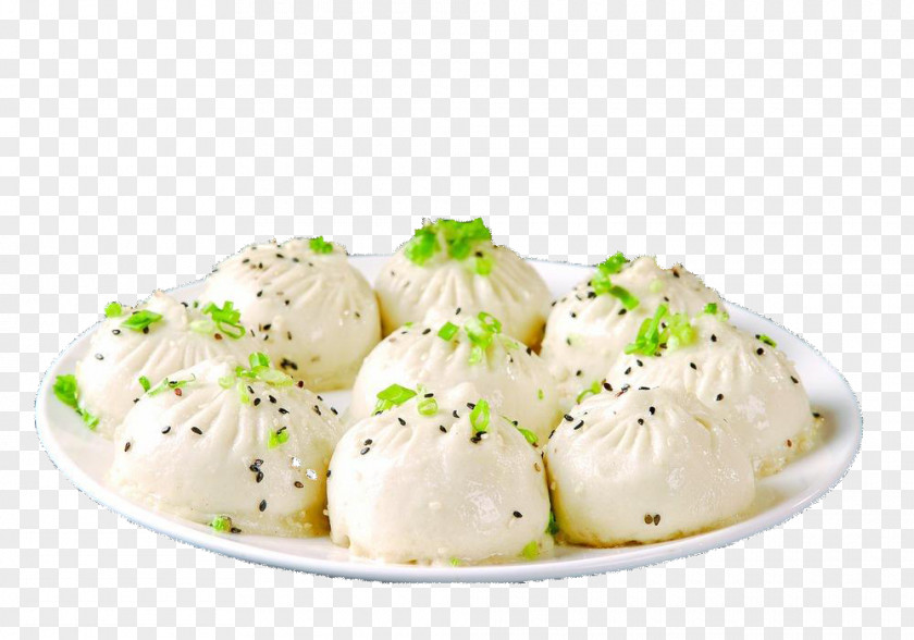 Shanghai Shengjian Mantou Dim Sum Dish Frying PNG