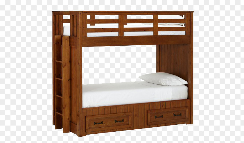 3d Decorated Bedroom Bed Frame Nightstand Bunk Murphy PNG