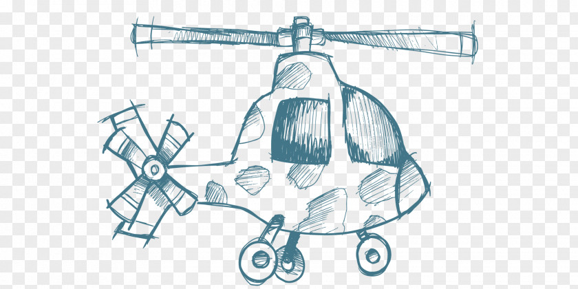 Aircraft Airplane Helicopter Sketch PNG
