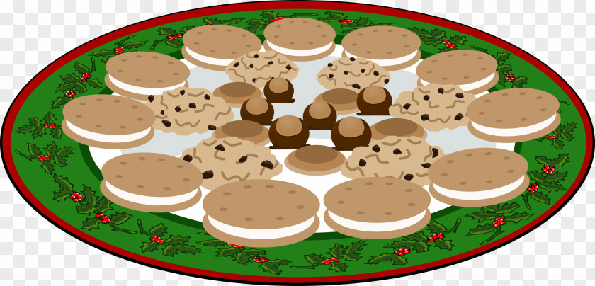 Cookie Chocolate Chip Black And White Christmas Clip Art PNG