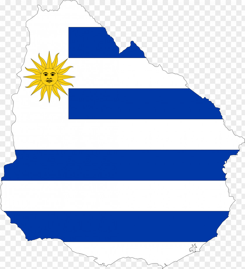 Country Flag Of Uruguay Vector Map PNG