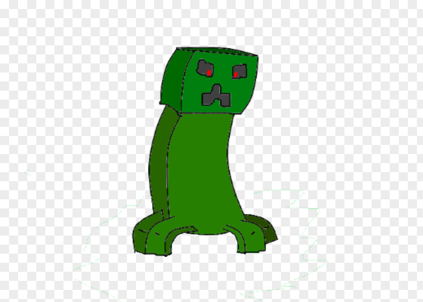 Creeper Minecraft Amphibian Green PNG