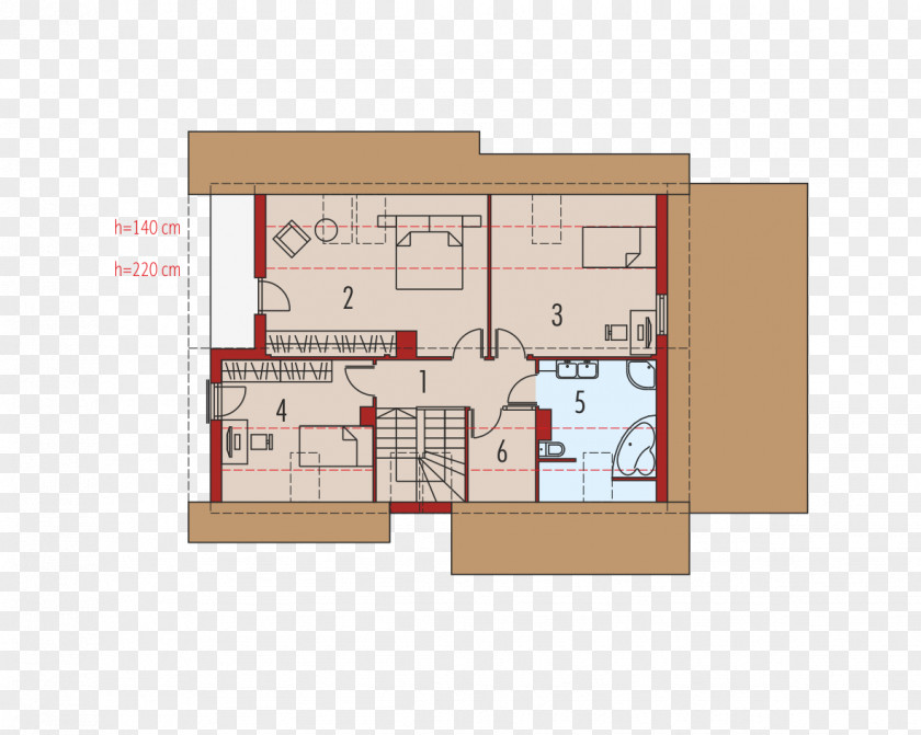 House Floor Plan Bedroom Brick PNG