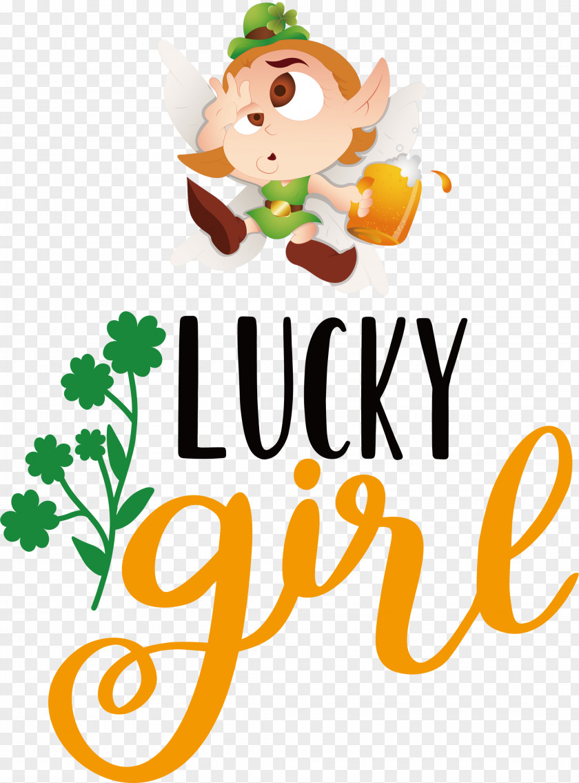 Lucky Girl Patricks Day Saint Patrick PNG