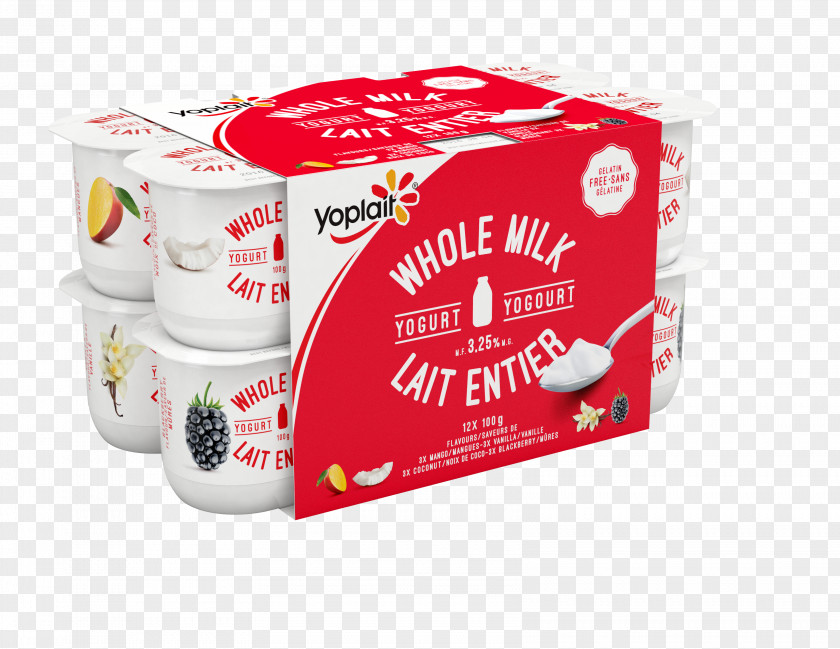 Milk Cream Yoplait Yoghurt Nutrition Facts Label PNG