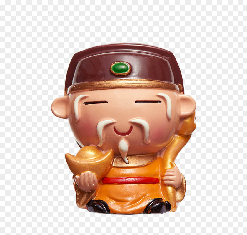 Q Version Of The Earth God Decoration Q-version Cartoon Longevity Peach PNG