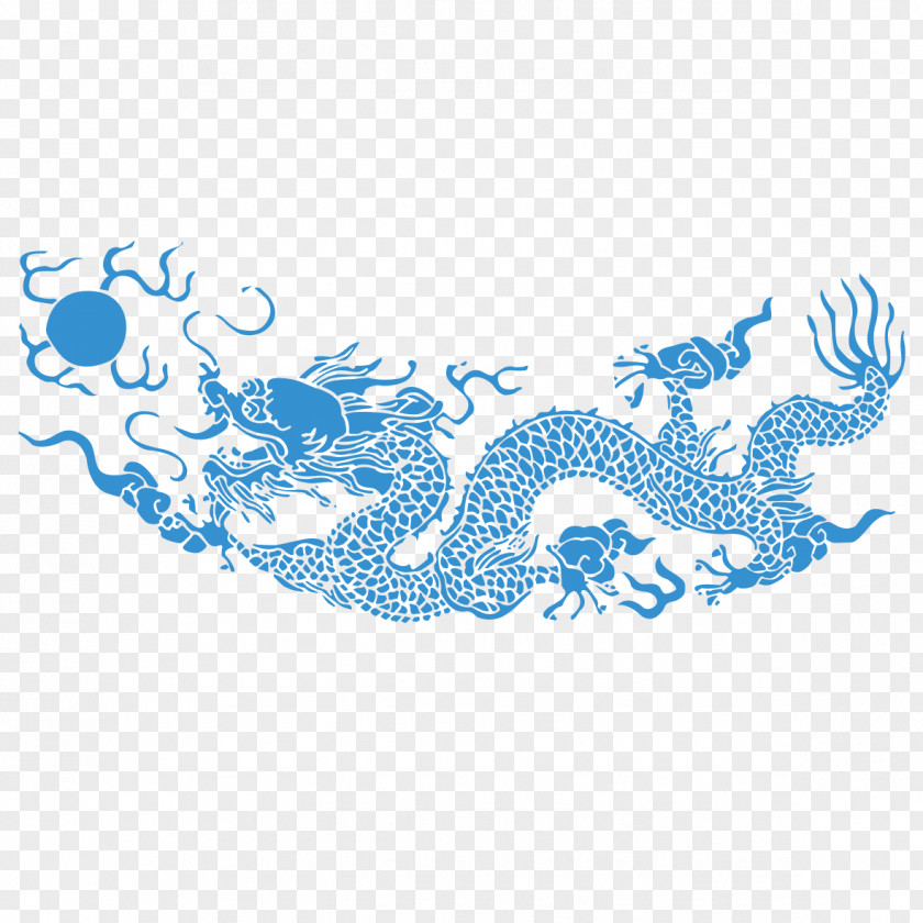 Chinese Dragon Japanese Pattern PNG