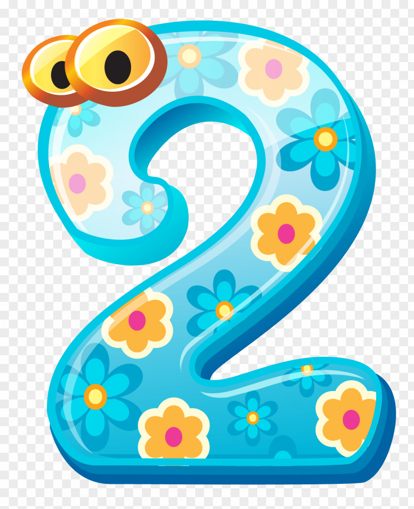 Cute Number Two Clipart Image Clip Art PNG