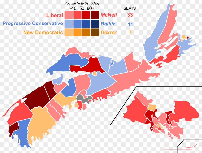 Map Halifax Regional Municipality Nova Scotia General Election, 2017 2013 PNG