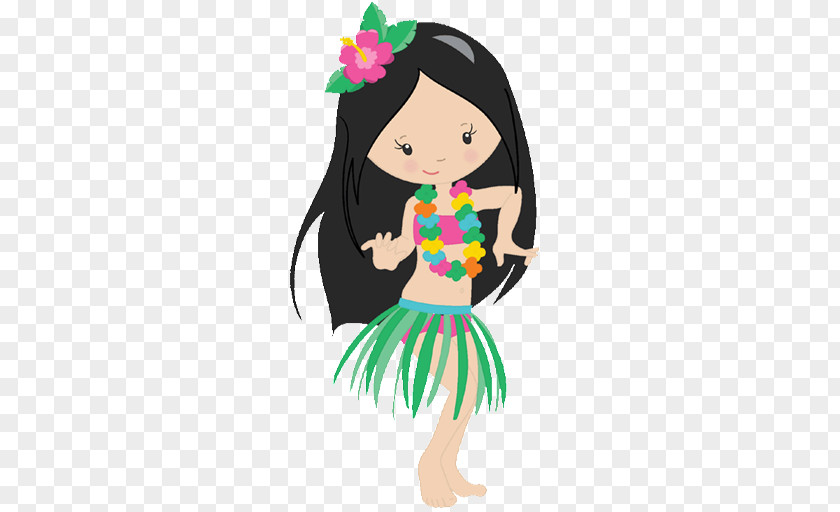 Retro Carriage Hawaii Hula Dance Luau Clip Art PNG