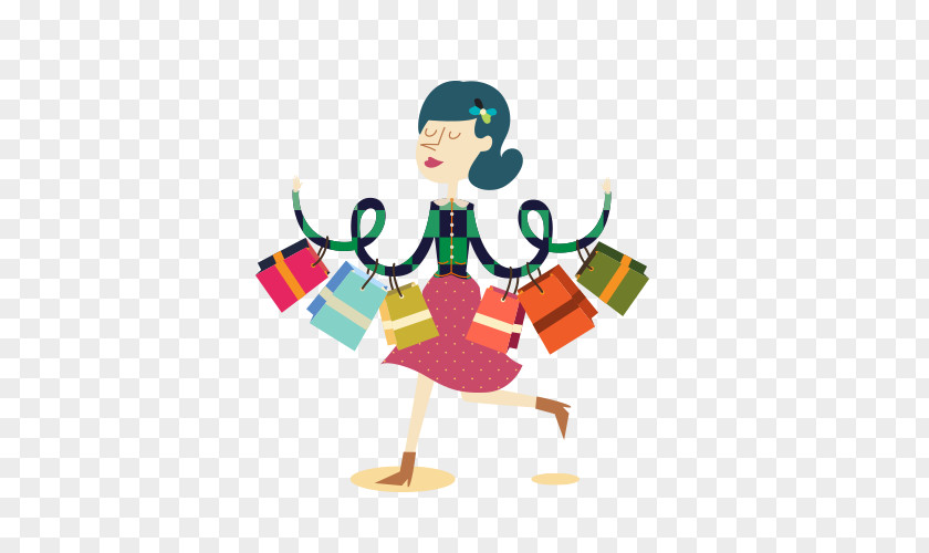 Shopping For Women Bag PNG
