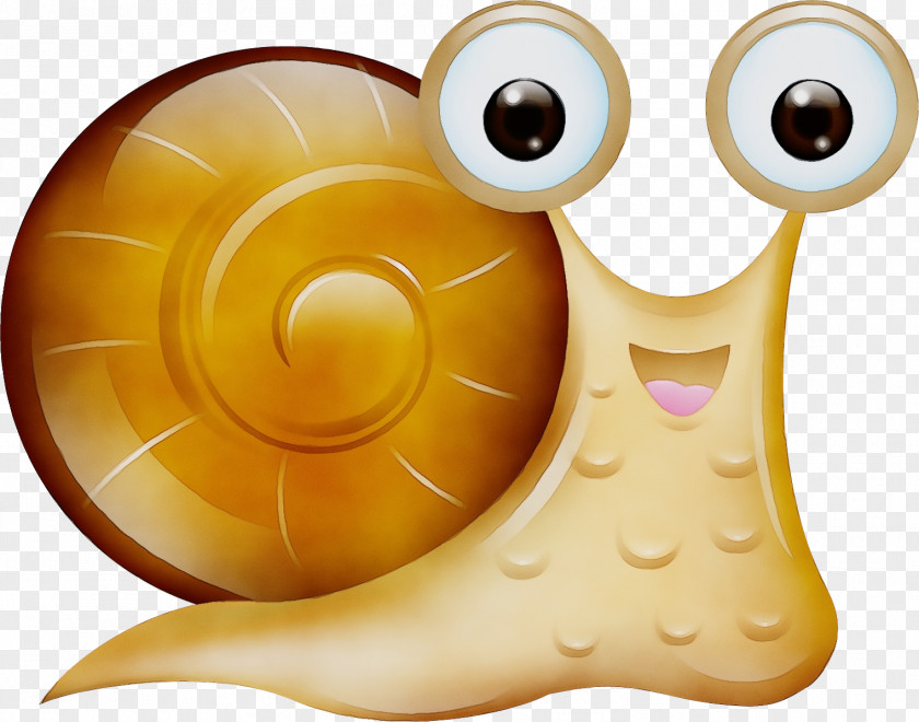Smile Sea Snail Cartoon PNG