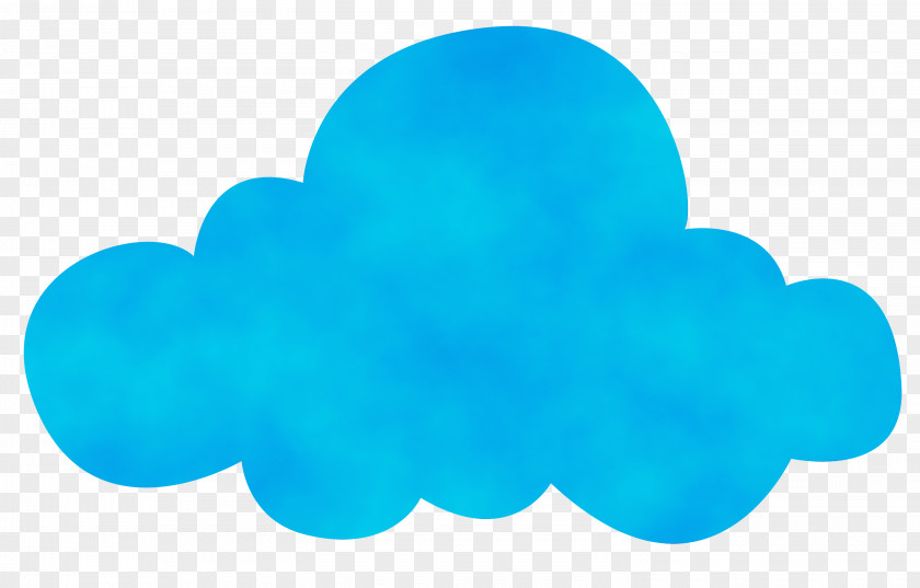 Symbol Sticker Aqua Cloud Blue Turquoise Teal PNG