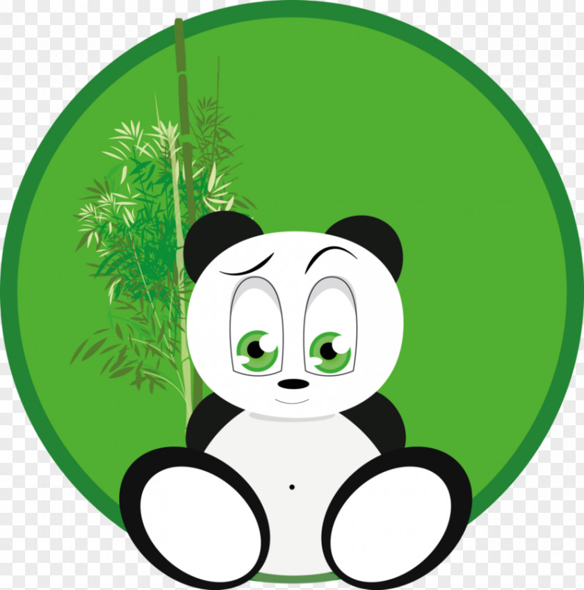 Zenart Giant Panda Character Leaf Clip Art PNG