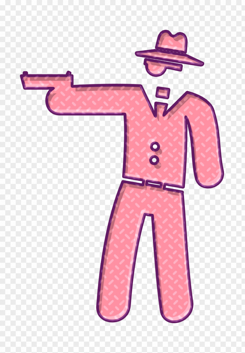 Gun Icon Criminal Heist People PNG