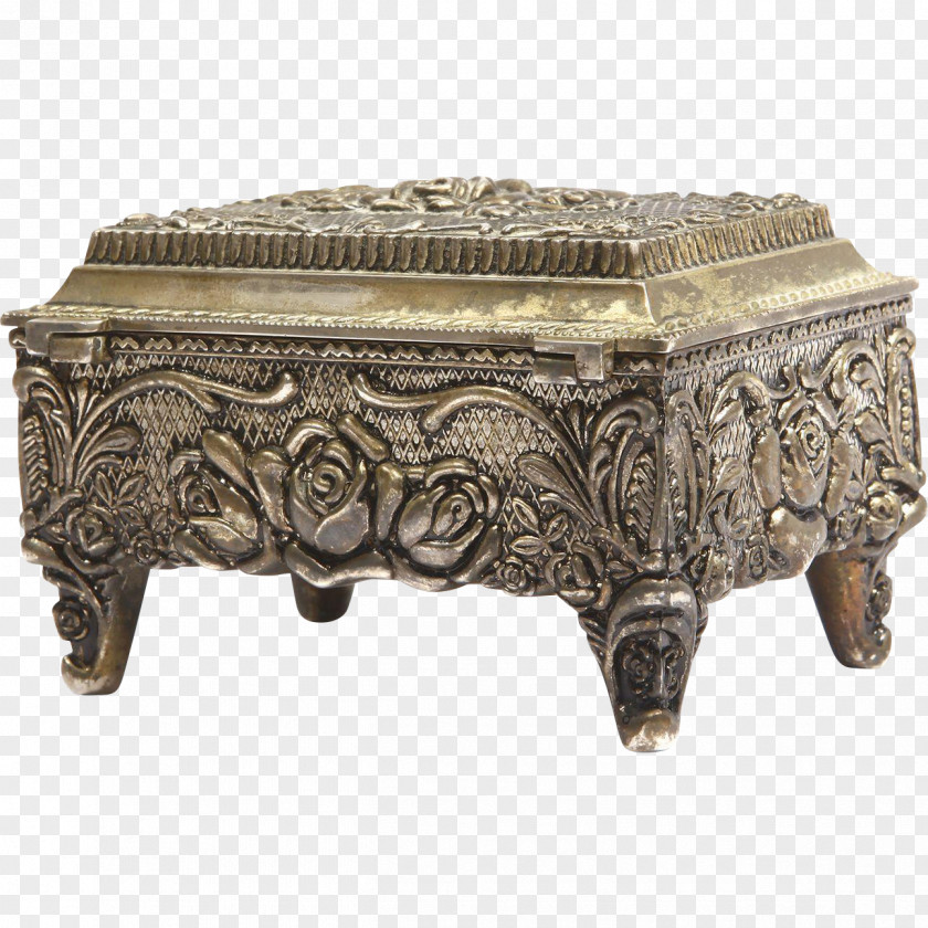 Archaic Title Box Antique Casket Jewellery Estate Jewelry PNG