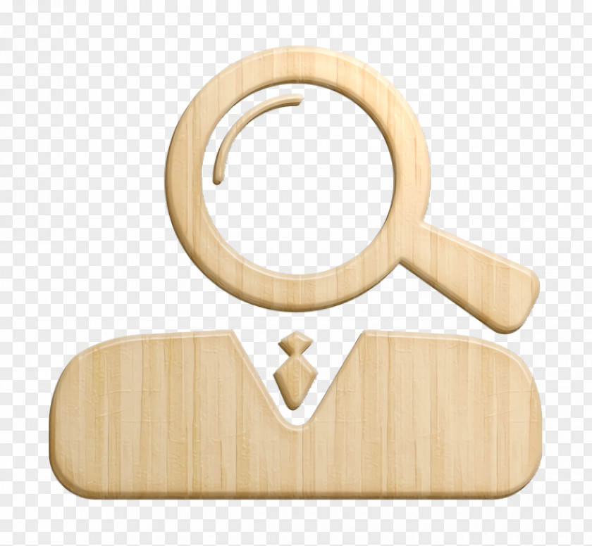 Magnifying Lens As Head Of Business Professional Icon Strategy PNG