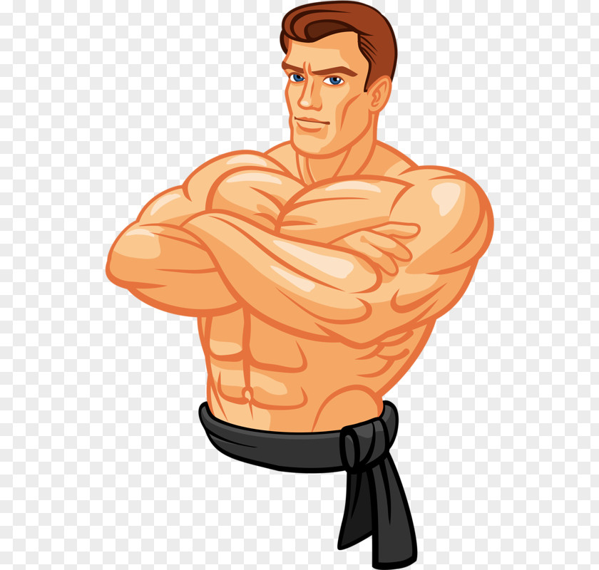 Muscle Male Blue Eyes Material Free To Pull Illustration PNG