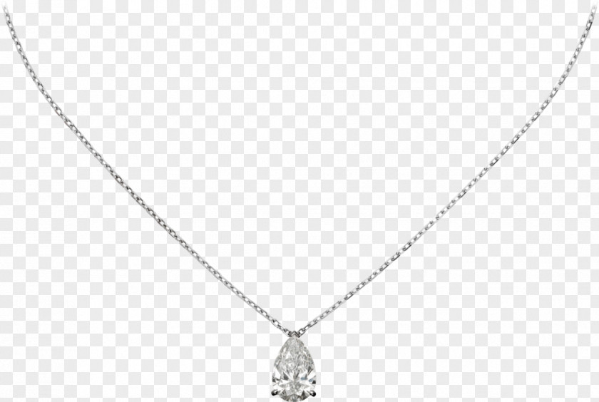 Necklace Locket Diamond Cartier Gold PNG