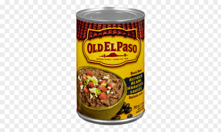 Old El Paso Refried Beans Traditional Taco Fat Free PNG