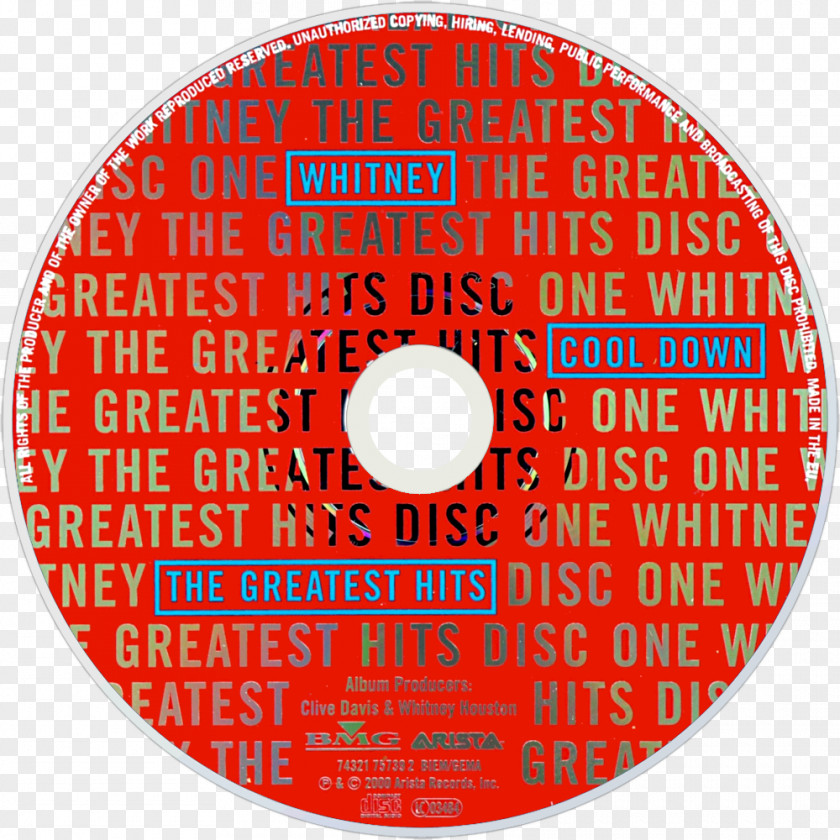 Sekhmet Whitney: The Greatest Hits Compact Disc Whitney Houston Album PNG