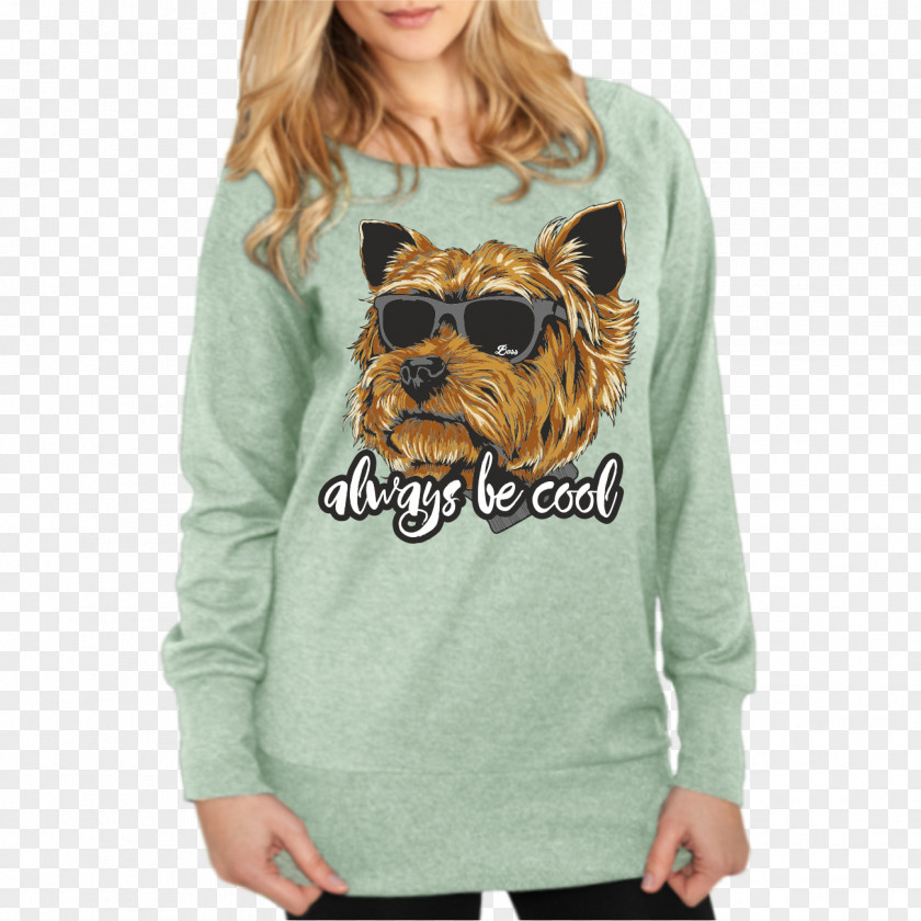 T-shirt Yorkshire Terrier Hoodie Bluza PNG