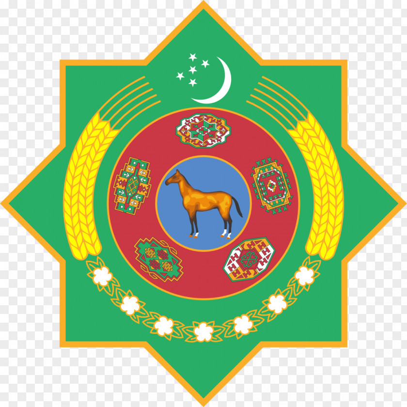 Turkmen Symbol Emblem Of Turkmenistan Soviet Socialist Republic President Coat Arms PNG