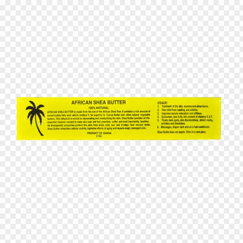 100-natural African Cuisine Cream Shea Butter Label PNG
