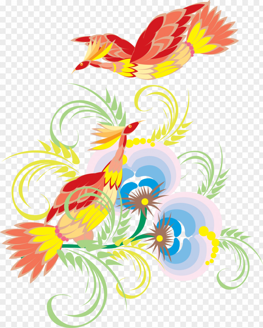 Bird Firebird Drawing Clip Art PNG