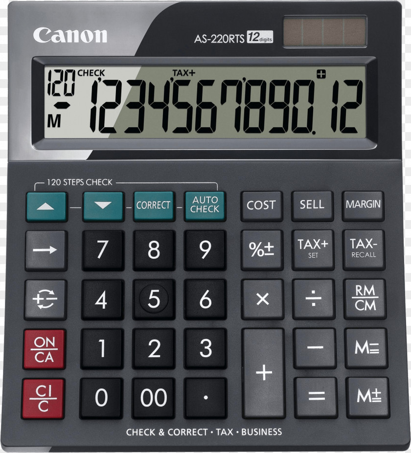 Calculator Image Canon Calculation Display Device PNG