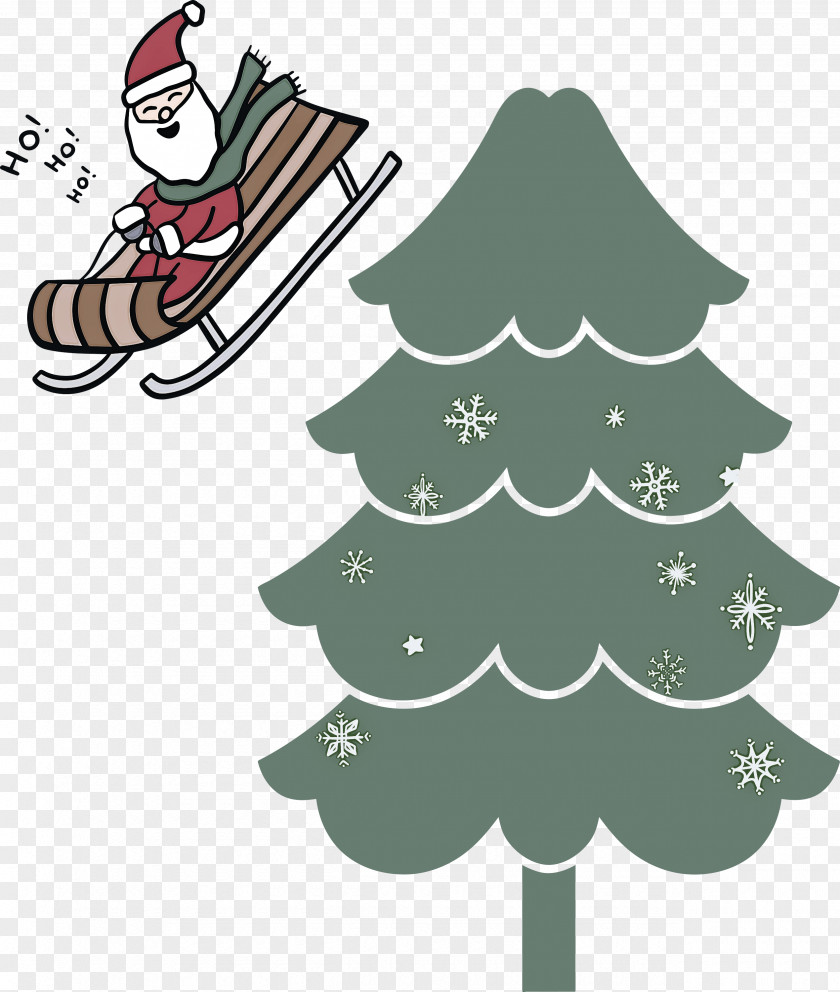 Christmas Tree Santa PNG